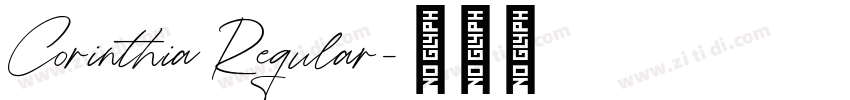 Corinthia Regular字体转换